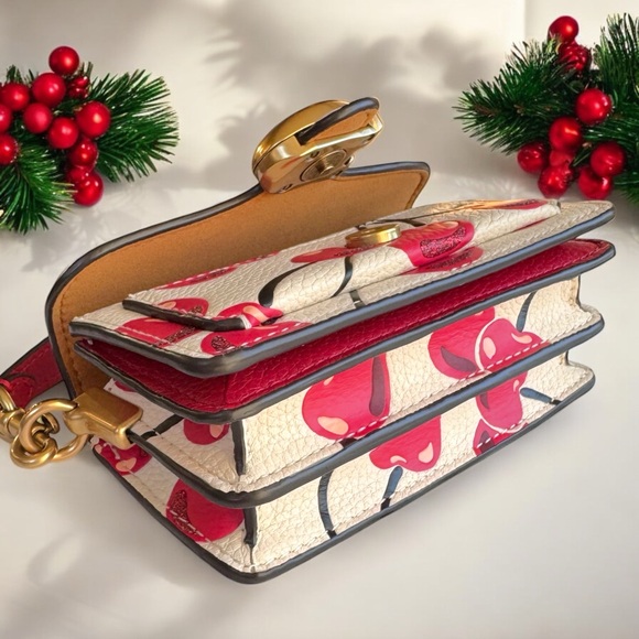 🚫SOLD🚫 Coach Tabby 12 Cherry Print and Coach Cherry Charm Collectible + Gift Box - Picture 11 of 17